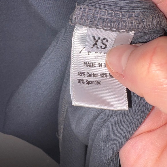 Rowan Dylan Knit Cotton Modal Side Slit Midi Tank Dress XS Slate - Picture 6 of 9